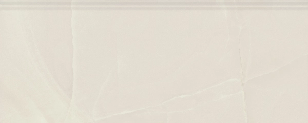 Плинтус Махкама бежевый светлый глянцевый обрезной 30x12x1,3