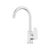 Смеситель для кухни REMER Class Line с поворотным изливом L72BO белый матовый