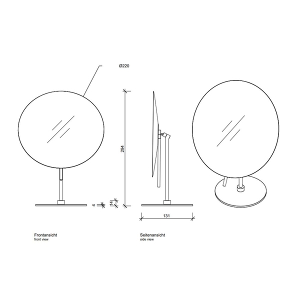 Зеркало косметическое DECOR WALTHER Round SPT 71 122500