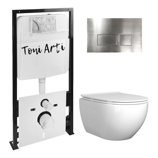 Комплект TONI ARTI TA-01 + Baglio с сиденьем с микролифтом, с клавишей Noche TA-0048