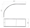 Панель фронтальная для ванн 1 MARKA Diana Flat 160х57