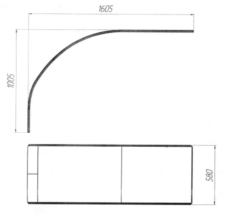 Панель фронтальная для ванн 1 MARKA Diana Flat 160х57
