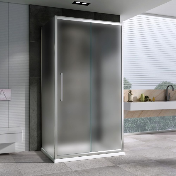 Душевое ограждение ABBER Schwarzer Diamant AG30130MH-S60M-S60M 130x60x195 стекло матовое