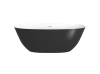 Ванна PLUMBERIA Veloma 170х75 биколор белый/черный матовый