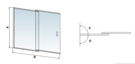 Шторка для ванны RGW Screens SC-40 100х150