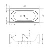 Ванна KOLPA-SAN Atys FS 180x85