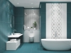 Devore Light Geometria декор белый сатинированный 31х63см Azori