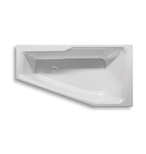 Акриловая ванна RIHO Rething Space 170x90 L заполнение через перелив