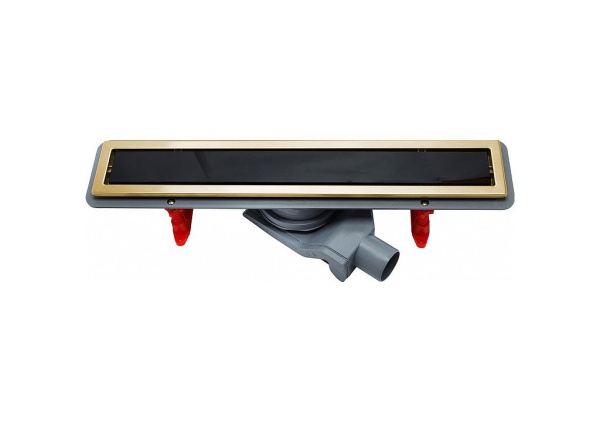 Дренажный канал PESTAN Premium Line 45 black/gold с решеткой