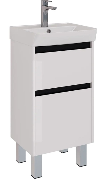 Комплект мебели LEMARK Combi 45 белый/черный матовый