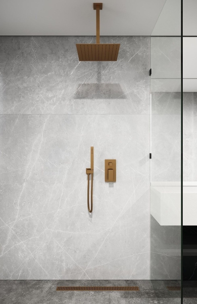 Душевой кронштейн BOHEME Qubic 629-QUBIC-MW White matt
