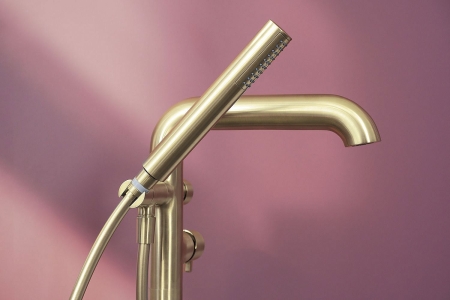 Смеситель для ванны DEANTE Silia BQS_R17M золото брашированное