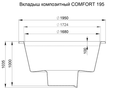 Купель POLAR SPA Comfort Cold 195 термоясень