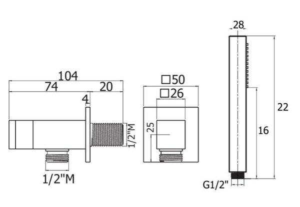 Набор для душа PLUMBERIA Shower HST3108CR