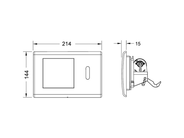 Кнопка смыва TECE TECEplanus 9240353 хром глянцевый