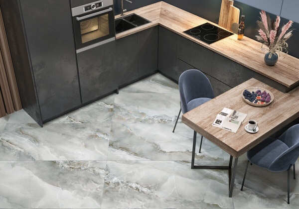 Blumarin Gris LCM керамогранит серый глянцевый 120х60см