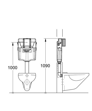 Бачок GROHE GD2 отдельный 38661000