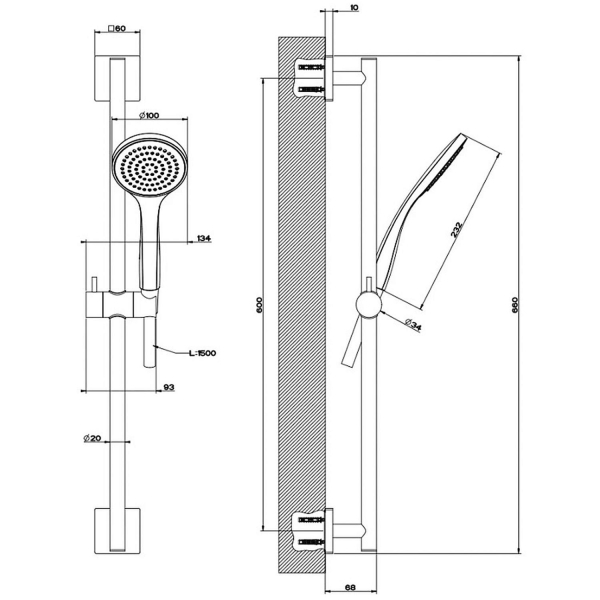 Душевой гарнитур GESSI Emporio 47314#031