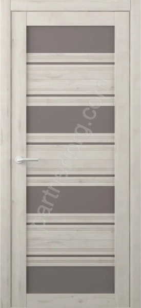 Монтана West дверь межкомнатная Soft Touch кремовый стекло бронза