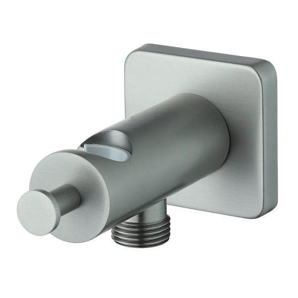 Шланговое подсоединение LEMARK LM3785GM с держателем душа, графит матовый