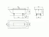 Стальная ванна KALDEWEI Saniform Plus мод. 363-1, 170х70 Easy Clean