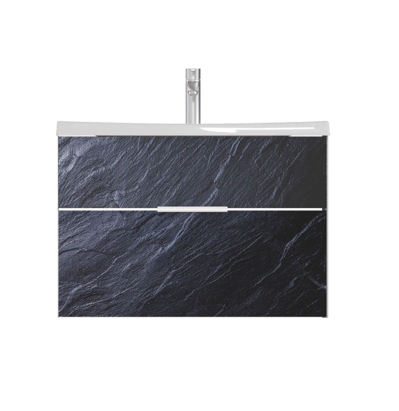 Тумба с раковиной MARKA ONE Idalgo 75 Black stone