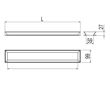 Модуль полотенцедержателя INDA Indissima Barra A8818MNS 300 мм