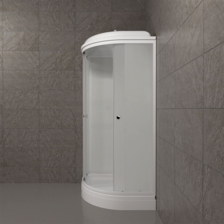 Душевая кабина TRITON Вельвет А 90x90x217 профиль белый матовый, стекло матовое