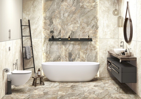 Slate Brown Delacora керамогранит коричневый матовый 120х60см