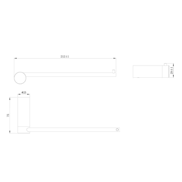 Полотенцедержатель RAIBER Graceful RP-80004