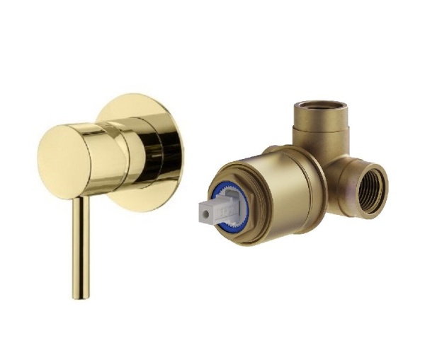 Встраиваемый смеситель PLUMBERIA Ixo KITXO1135OR золото глянцевое