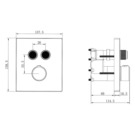 Душевой комплект VINCEA Inspire VSFW-3I21MT1RCH