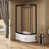 Душевое ограждение RADOMIR Соул 2 120x80x225 L профиль черный