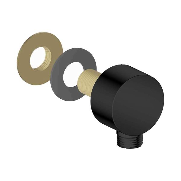 Шланговое подсоединение АКВАТЕК AQ2454MB черное матовое