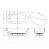 Акриловая ванна BELBAGNO BB707-1860-880 186x88