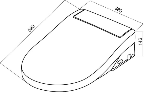 Электронная крышка биде AM.PM Admire CCC7851WH с микролифтом