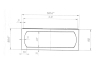 Панель фронтальная для ванн MARKA ONE Reddy/Otti/Medea 150x57