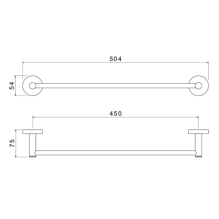 Полотенцедержатель АКВАТЕК Европа AQ4120CR