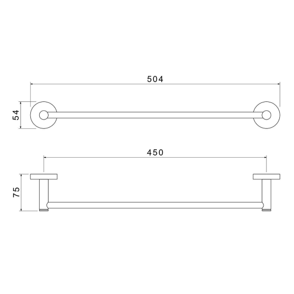 Полотенцедержатель АКВАТЕК Европа AQ4120CR