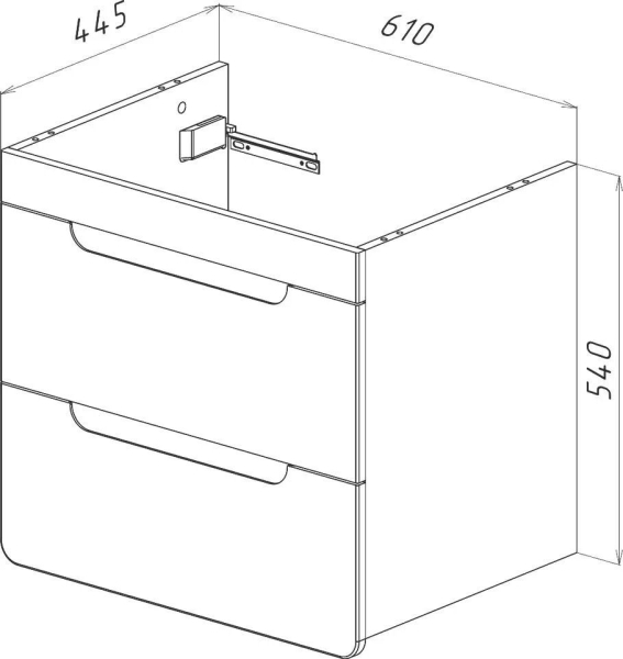 Тумба с раковиной со столешницей LEMARK Olivia 65