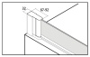 Шторка для ванны KERMI Cada XS L 90x140