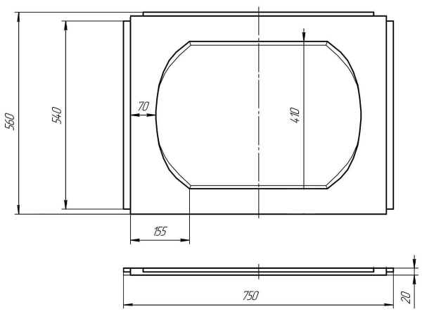 Панель боковая MARKA ONE Reddy/Kotto/Maris 75x57