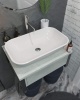 Тумба под раковину 1 MARKA Grunge Loft 60 бетон светлый