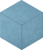 Spectrum Cube Sky Blue SR03 небесно-голубой неполированный керамогранит 25х29см Estima Мозаика