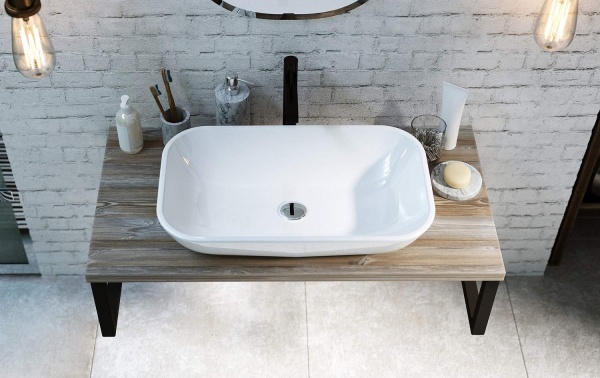 Столешница под раковину 1 MARKA Grunge Loft 100 дуб намибия