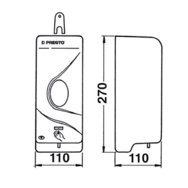 Дозатор жидкого мыла PRESTO 70630 подвесной