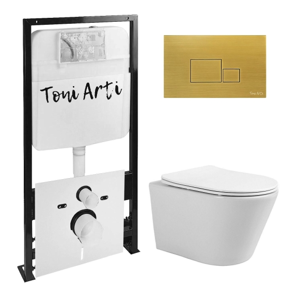 Комплект TONI ARTI TA-01 + Forli с сиденьем с микролифтом, с клавишей Tocco TA-0066