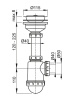Сифон для мойки ALCAPLAST A446-DN50/40