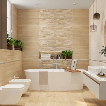 Rustic Beige настенная плитка бежевая полуматовая 31х63см Azori