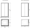 Душевое ограждение RADOMIR Дрим 100x90x200 L профиль белый